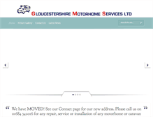 Tablet Screenshot of glosmotorhomeservices.com